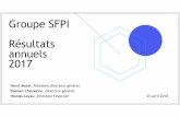 Groupe SFPI R©sultats annuels .El©ments financiers et faits marquants 2017 MAC Faits Marquants