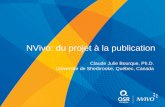 NVivo: du projet à la publicationdownload.qsrinternational.com/Resource/CJBourque-Project-to... · Canada en histoire et sociologie des sciences et des technologies Le changement