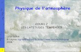 COURS 2 LES LATITUDES TEMPÉRÉES - …gershwin.ens.fr/legras/Cours/L3-meteo/temper.pdf · II. 3 Fonctions de courant et de potentiel. ... aux latitudes extra-tropicales. Equateur