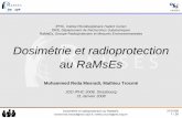 Dosimétrie et radioprotection au RaMsEs - iphc.cnrs.fr · - ‘Optically Stimulated Luminescence’ (OSL) ... Détecteurs Photo-Stimulables 4.3. Dos. passive par IP (α,β,γ,n)