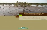 Projet de reboisement de mangroves Océanium Manuel … · Références aux normes définies par le PDD 1.0 1.1.5. ... La version du manuel peut être trouvée sur la couverture,
