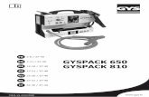 FR EN GYSPACK 650 DE GYSPACK 810 - gys … · installation avant d’utiliser l’appareil. Le mode de fonctionnement automatique ainsi que les restrictions applicables à l’utilisation