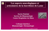Les aspects neurologiques et articulaires de la …lymeaware.free.fr/lyme/Diagnostiques/References/puechal.pdf · Les aspects neurologiques et articulaires de la borréliose de Lyme