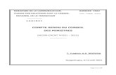 MINISTERE DE LA COMMUNICATION, BURKINA …news.aouaga.com/documents/docs/Conseil-des-ministres-du-14-aout... · Le conseil a examiné un projet de loi et adopté un rapport. Le projet
