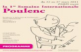 la 1re Semaine Internationale Poulenc - Accueillettres.sorbonne-universite.fr/IMG/pdf/programme_Poulenc.pdf · sonate pour flûte et piano. ... pour donner à Poulenc la place qui