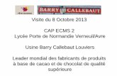 Visite du 8 Octobre 2013 CAP ECMS 2 Lycée Porte de ...porte-normandie-lyc.spip.ac-rouen.fr/IMG/pdf/diapo_barry_callebaut... · CAP ECMS 2 Lycée Porte de Normandie Verneuil/ Avre