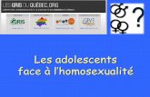 Les adolescents face à l’homosexualité · jeunes peuvent collaborer avec un gai ou une lesbienne: quel est leur confort ... de l’élève. • La pratique d’une religion. •
