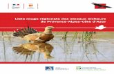 Liste rouge régionale des oiseaux nicheurs de … · des oiseaux nicheurs de la région PACA est une contribution importante à cette démarche. Échasse blanche . Himantopus himantopus