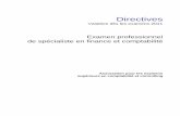 Directives - examen.ch - Homepage Examen · technique des assurances sociales et du droit. ... w Comptabilité des postes ouverts ... 2010_BP Wegleitung F 1.3.doc Page 9 sur 22 5
