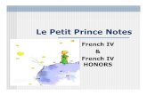 Le Petit Prince Notes - lancasterschools.org · Le Petit Prince était le plus célèbre. Le livre a ététraduit en plus de 180 langues. Le Livre ... Chapitre 2 Tomber du ciel –to