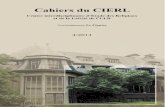 « Cahiers du CIERL - ulb.ac.be · Évolution des formes de financement des communautés religieuses ... nous nous proposons de décomposer et clarifier le plus objectivement possible