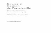 Bourse et Gestion de Portefeuille - Dauphine … PDF 106/Exercice...Introduction Les exercices sont regroupés par chapitre en reprenant le plan du livre « Bourse et gestion de portefeuille