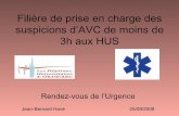 La filière Thrombolyse aux HUS - rdv-urgence.chru ...rdv-urgence.chru-strasbourg.fr/sites/default/files/documents/ru/06/... · CRRA et AVC : Médecin régulateur ... • Susceptibles