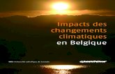 Impacts des changements climatiques en Belgique€¦ · des millions de personnes de par le monde. En Europe, ... émissions de gaz à effet de serre, ... faisant 52 morts et 234