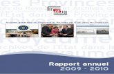 Rapport annuel 2009 - 2010 - Archives de l'État en … · Charte de qualité et enquête publique ... et des cercles de développement (pour le personnel administratif) a nécessité