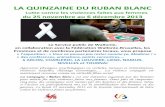 LA QUINZAINE DU RUBAN BLANC - viefeminine.beviefeminine.be/IMG/pdf/programme_Quinzaine_du_Ruban_Blanc.pdf · conviendrait de développer. Mais aussi collectivement, en instaurant