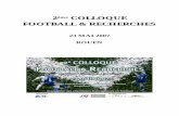 FOOTBALL & RECHERCHES - blog.ac-versailles.frblog.ac-versailles.fr/acff/public/Colloque_2007/RESUMES__COLLOQUE... · Faculté des sciences du sport. Université de Bordeaux 2 Président