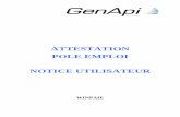 ATTESTATION POLE EMPLOI NOTICE ... - aide-paie. support. « S©lection » Il vous sera possible