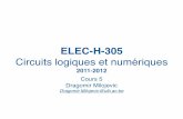 ELEC-H-305 - fuuu.befuuu.be/polytech/ELECH305/ELECH305_cours_05.pdf · Les entrées...compteur à 4 bits fourni un chiffre ... plus n-1 additionneurs complets. Problème de propagation
