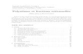 Polynômes et fractions rationnelles - licence-math.univ ...licence-math.univ-lyon1.fr/lib/exe/fetch.php?media=p13:algii:2... · Université Joseph Fourier, Grenoble I Mathématiques,