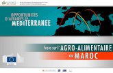 Renforcer les partenariats euro-méditerranéens · creuser pour les production (produits laitiers ou biscuits en Algérie, en autres pays de la région ... des filières à valoriser
