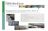 Biblio - enpc.fr | Ecole des Ponts ParisTechen.enpc.fr/sites/default/files/rapport_dactivite_doc_2013.pdf · Rapport d’activité 2013 Direction de la documentation, des archives