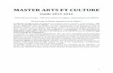 MASTER M1 ARTS ET CULTURE - all-metz.univ …all-metz.univ-lorraine.fr/sites/all-metz.univ-lorraine.fr/files/... · Directeurs de la spécialité de Master M2 pro Expertise et médiation
