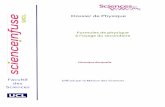 Dossier de Physique - Sciences.be de physique-1.pdf · D Dossier de Physique Véronique Bouquelle Faculté iffusé par la Maison des Sciences des Sciences Formules de physique à