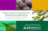 Des nutricaments innovants - nutrisan.com · quantité de principes actifs présente dans une plante. La ... du transport des acides gras dans le corps et est physiologiquement active