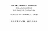 SECTEUR URBES - Philippe Defranouxphilippedefranoux.fr/Documents/MinesUrbes.pdf · - A l’emplacement nommé as St Nicolas su la cate de 1847 ont été touées des ... Description