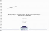 BRGMinfoterre.brgm.fr/rapports/RR-39049-FR.pdf · hypothèses de base et les principaux concepts théoriques de la géostatistique. ... calcul de la probabilité de dépasser un seuil