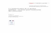 La modernisation de la gestion publique : un levier …cache.media.enseignementsup-recherche.gouv.fr/file/2009/53/3/2009... · Rapport - n° 2009-062 ` avril 2009 Inspection générale
