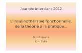 L'insulinothérapie fonctionnelle 2012 - interclan - linut.fr · sur(des (quan7tés ... (indicaf,(évaluaon(de(laconsommaon(de(glucides(lors(de(l’eﬀort,(en(fonc7on( ... Passage
