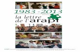 1983-2013 - arapi-autisme.fr · « Les faits ne pénètrent pas le monde où vivent nos croyances… Marcel Proust arapi Association pour la Recherche sur l’Autisme et la Prévention