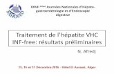 Traitement de l’hépatite VHC INF-free: résultats … · Dialyse Portage familial Nosocomiale ... –Pas de modification du DFG durant le TRT chez les transplantés ++ ... •