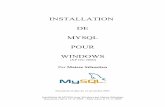Installation de MySQL pour Windows - …tutoriel.serveurperso.fr/.../installation_mysql5_sous_windows.pdf · est un logiciel libre développé sous licence GNU General Public License.