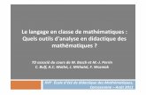 Le langage en classe de mathématiques : Quels outils …ardm.asso.fr/ee16/documents/cours/theme2-complet/cours-Bosch-Perri… · De la notion de milieu, un concept ... introduisant