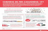 CHEMINS DE FER CANADIENS 101 - railcan.ca · RAILCAN.CA/FR @RAILCANADA CHEMINS DE FER CANADIENS 101 Les gens en mouvement L’économie en mouvement – de façon sûre et durable