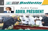 Décembre 2016 André Fotso ADIEU, PRÉSIDENT · du GICAM à la fin de son premier mandat, ... LE PRÉSIDENT EST MORT. VIVE LE PRÉSIDENT ! A. 4 ... sément pendant les cinq dernières