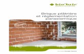 Conception - bigmat.fr · Conception  Brique plâtrière et réglementation parasismique une marque bouyer leroux  Mai 2013 • …