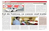 Le coup de Jarnac - societe-colposcopie.com · tour de ce cancer déconsidéré. ... 17 % de couverture vaccinale Ses 3 000 cas par an en France ... magne voire 86 % outre-Manche.