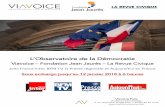 L’Observatoire de la Démocratie - jean-jaures.org · Sous embargo jusqu’au 12 janvier 2018 à 6 heures Viavoice Paris Études Conseil Stratégie 9 rue Huysmans, 75 006 Paris.