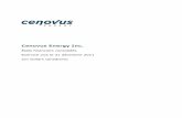 Cenovus Energy Inc. · des flux de trésorerie des exercices clos les 31 décembre 2011 et 2010 et les notes annexes, notamment un résumé des principales méthodes comptables et
