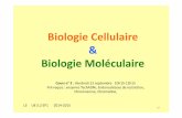 Biologie’Cellulaire’’ &’’ Biologie’Moléculaire’biochimie.univ-tours.fr/cours3bcm_2014.pdf · Biologie’Moléculaire ... Cours 1+2+3+4 BCM brouillon au 14-09-14.ppt