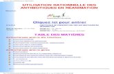 Gestion des antibiotiques en réanimation - …reaannecy.free.fr/Documents/formations/antibio.pdf · Infections urinaires basses (cystites) de la femme. Traitement en dose unique