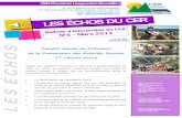 ER 6 - 2012 - CER Cheminot Languedoc Roussilloncercheminotlr.com/media/file/lesechosducer/echos6-mars2012-site.pdf · Sortie au cinéma, stage de poney, journée à la ferme, atelier