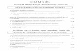 SOMMAIRE - clubdeperifoetologie.fr · PREMIÈRE PARTIE - Réunion Club Périfœtologie - Octobre 1997 ... P. 2 • Traitement ... de la femme enceinte.