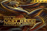Jacques Carlu, Louis-Hippolyte Boileau et Léon … · Art Deco Society du monde entier rappellent son universalité rayonnante. 5 scénoGraphie ... en sculpture ou en tapisserie.