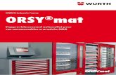 Würth Industrie France ORSY mat · • Branchement électrique • Couverture réseau ... conditionnement de 6 paires, le système reconnaît qu'après distribution des 6 paires,