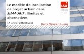 Le modèle de localisation de projet urbain danssimbad.laet.science/documents/seminaire/170112/NguyenLuong.pdf · Modèle d’offre dans un modèle d’équilibre. Exemple de Cube